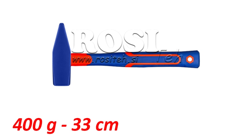 MARTEAU AVEC MANCHE EN CARBONE - 400 g - 33 cm