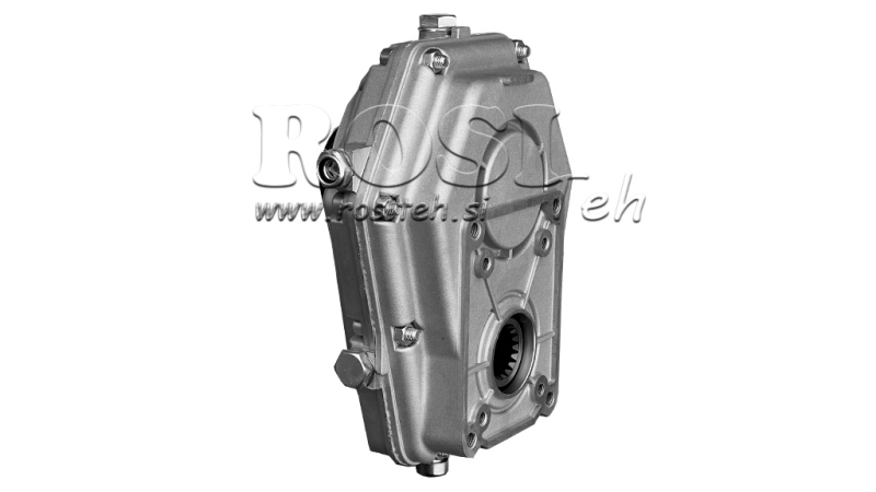 BOITIER MULTIPLICATEUR POUR POMPE HYDRAULIQUE DE GROUPE 3 – 1:3.8 FEMELLE SUR GOUPILLE /ERGOT