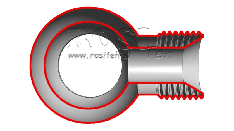 RACCORD HYDRAULIQUE ŒIL 3/4-3/4