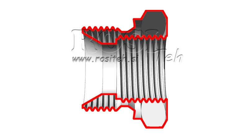 ADAPTATEUR HYDRAULIQUE MALE-FEMELLE 1 1/4-1