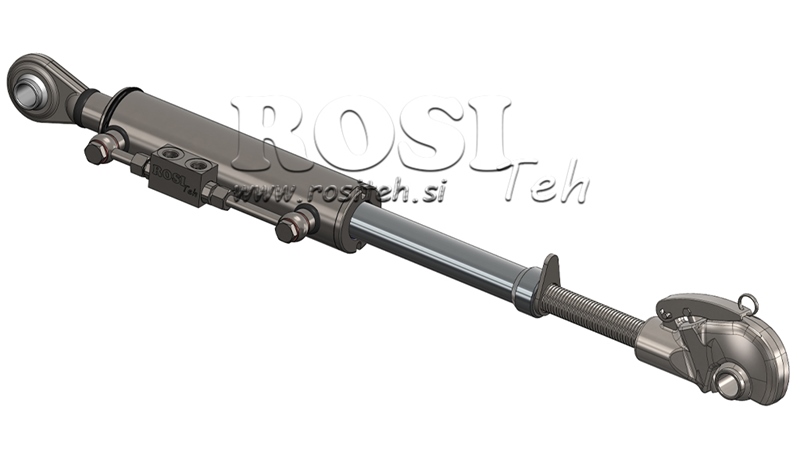 TIRANT/BIELLETTE SUPERIEUR DE RELEVAGE HYDRAULIQUE FILETE AVEC CROCHET - CAT. 3 - 80/40-250 (+95 HP) (32,2 mm)