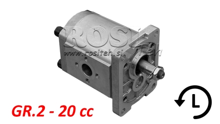 HYDRAULICKÉ ČERPADLO GR.2 20 CC ĽAVÁ - PRÍRUBA