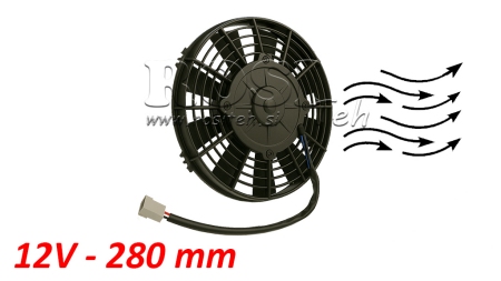 AXIÁLNY VENTILÁTOR 280MM PULL 12V