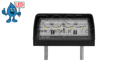 LUMIÈRE DE PLAQUE D'IMMATRICULATION 12/24V - LED