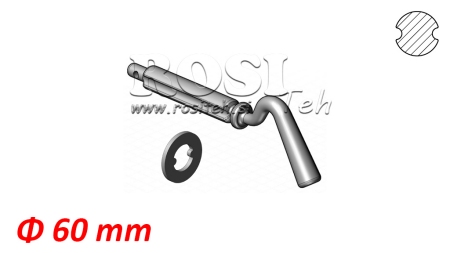 KOLÍK DVOJITÁ DRÁŽKA PRE VYKLÁPACIE GULE fi 60