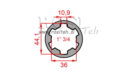 ADAPTOR CARDANIC BUȘĂ 1-3/4 (80 mm)