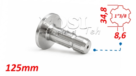 P.T.O. ADAPTER MET FLENS 1 3/8