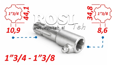 P.T.O. ADAPTER WITH PIN FROM 1