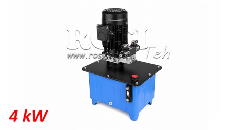 MINI HYDRAULISCH KRACHTPAKKET 380V AC (4 kW) - 8 cc - 12 lit/min - tank 25 lit