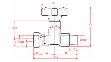 HYDRAULISCHE KLEP VOOR MANOMETER