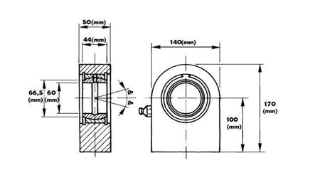 ROULEMENT À ŒIL DE SOUDAGE - JOINT DE PLATEAU FI 60/100