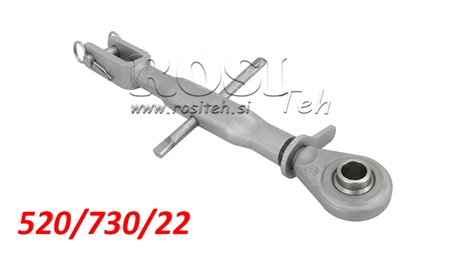 CHANDELLE DE RELEVAGE CHAPE/ROTULE FILETÉE 520/730/22