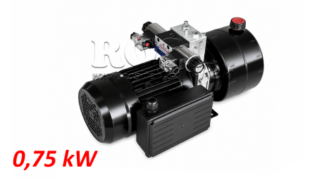 MINI POWER-PACK HIDRÁULICO 230V AC (0.75 kW) - 3.7 cc - 5.2 lit/min - tanque 4 lit