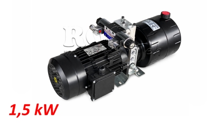 MINI HYDRAULIC POWER-PACK UNIT 380V AC (1.5 KW) - 5.8 CC - 8.2 LIT/MIN - TANK 6 LIT