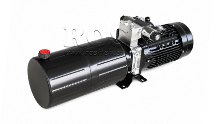 MINI HYDRAULIKAGGREGAT 230V AC (2,2 kW) - 8,0 cc - 11,2 lit/min - tank 12 lit