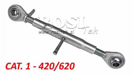 BARRE DE POUSSEE 3EME POINT MÉCANIQUES POUR TRACTEUR A FILETAGE STANDARD - CAT. 1 - M27X3 - 420/620