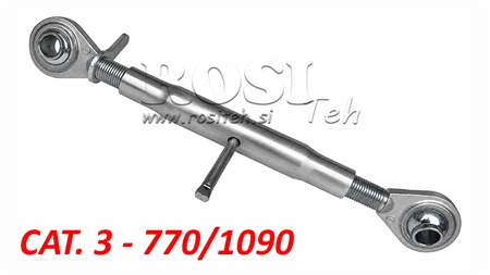 BARRE DE POUSSEE 3EME POINT MÉCANIQUES POUR TRACTEUR A FILETAGE STANDARD - CAT. 3 - M40X3 -770/1090
