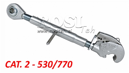 GJENGET MEKANISK TOPPSTAG MED FANGHAKE KAT 2 - M30X3 - 530/770