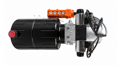 MINI HIDRAULIKUS AGGREGÁTOR 12 V DC - 1,6kW = 2,1cc - 8 lit - 2x kétirányu (fém)