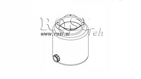 KOVOVÁ NÁDRŽ ROLLO PP 6 LITRE HORIZONTÁLNE-VERTIKÁLNE