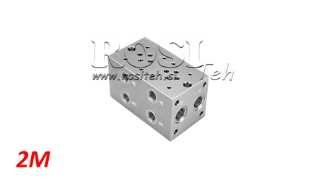 EMBASE 2 POSTES CETOP 3 SANS LIMITEUR DE PRESSION