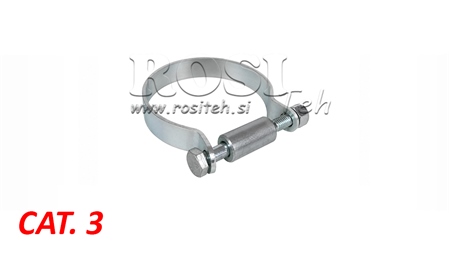 COLLIER FIXATION CLAPET POUR BARRE DE POUSSEE/ 3ÈME POINT CAT. 3