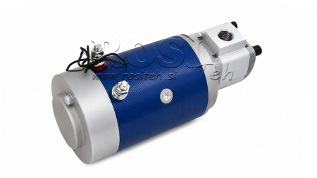 ENSEMBLE DE POMPE HYDRAULIQUE GR.1 + MOTEUR ÉLECTRIQUE 24V 2.5KW = 2.5CC - 6.6LIT