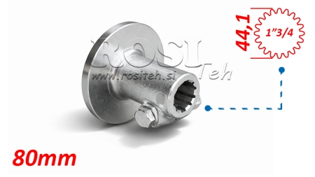 KARDÁN ADAPTER KARIMÁVAL ÉS CSAPPAL 1-3/4 (80 mm) (20 BORDÁS)
