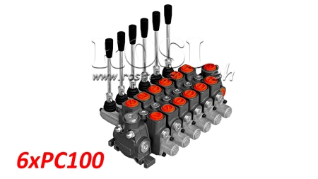 DISTRIBUTEUR HYDRAULIQUE MODULAIRE 6XPC100 - 100 L/MIN