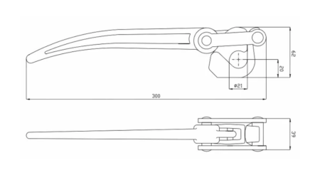 VERROU DE PORTE LATÉRALE TYPE MAROTTA