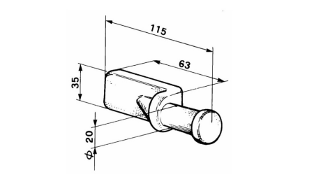 WEDGE POUR VERROUILLAGE LATÉRAL TYPE MAROTTA PETIT