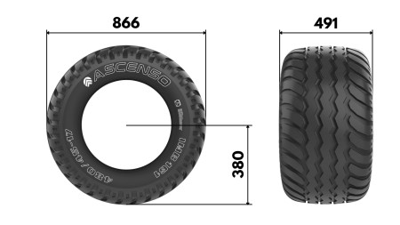 19.0/45-17 PNEUMATICO AW708 14pl