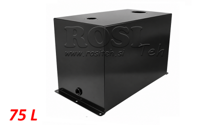 METALLTANK 75 LITER KUBE 400X355X600MM FORBEREDELSE FOR RETURFILTER
