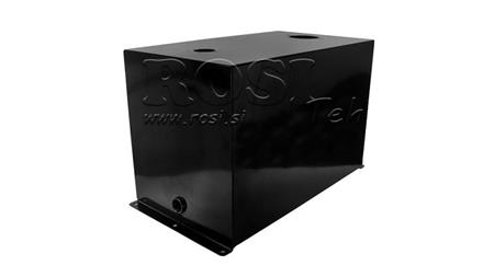 RÉSERVOIR EN MÉTAL 100 LITRES CUBE 400x355x753mm PRÉPARATION POUR FILTRE DE RETOUR