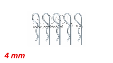 ENSEMBLE DE CLIPS DE SÉCURITÉ SIMPLE Φ 4,0 MM (5PCS)