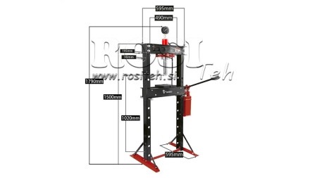 DELAVNIŠKA HIDRAVLIČNA STISKALNICA ZA LEŽAJE 20T - dvohitrostna