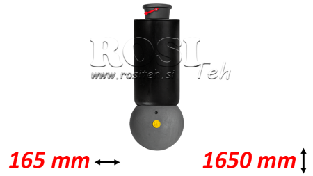 VÉRIN TÉLESCOPIQUE - MEILLER KIPPER - 5 ELEMENTS 163 mm 15 ton - COURSE 1650 mm