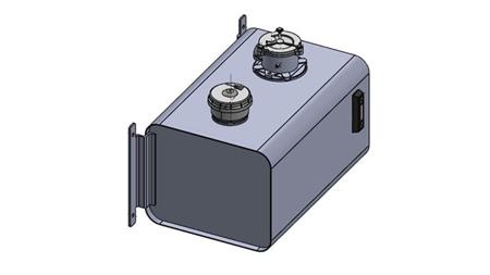 RESERVOIR EN METAL SUPÉRIEUR 60 Lit 310x380x560mm