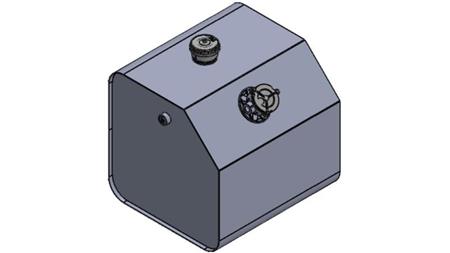 KOVOVÁ NÁDRŽ VRCH 250 Lit 600x600x800mm