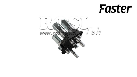 RACCORD MULTI-FASTER 3 VOIES BSP 1/4 PARTIE MOBILE