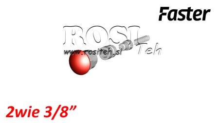 BOUTON DE SÉCURITÉ POUR MULTI-FASTER 3/8 2VOIES PARTIE FIXE