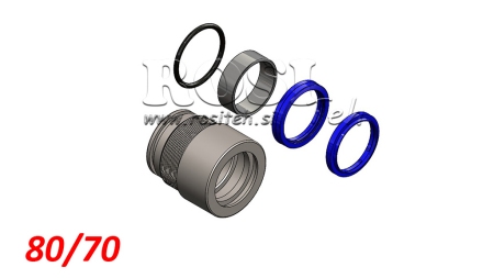 KIT DE JOINTS POUR VÉRIN HYDRAULIQUE MONO 80/70