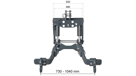 ELEVADOR FRONTAL UNIVERSAL PARA TRACTOR FLEX CAT. 2 1500KG