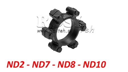 ACCOUPLEMENT EN ÉTOILE POUR INSERT EN CAOUTCHOUC ND2-ND7-ND8-ND10 (45mm)