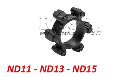 ACCOUPLEMENT EN ÉTOILE POUR INSERT EN CAOUTCHOUC ND11-ND13-ND15 (55mm)