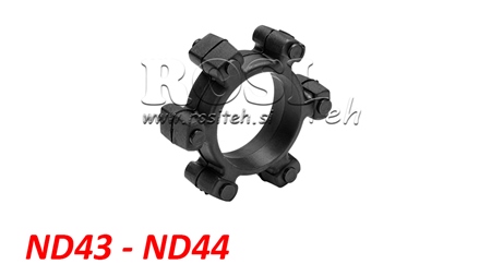ACCOUPLEMENT EN ÉTOILE POUR INSERT EN CAOUTCHOUC ND43-ND44 (104mm)