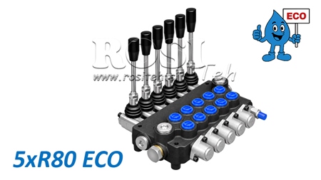DISTRIBUTEUR HYDRAULIQUE MANUEL – 5 SECTIONS 5xR80 ECO