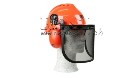 CASQUE DE PROTECTION YUKON AVEC VISIÈRE ET PROTECTION AUDITIVE