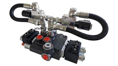 HYDRAULISK VENTIL 2xZ80 12V DC MED FLYTENDE FUNKSJON