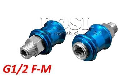 VANNE MANUELLE PNEUMATIQUE À GLISSIÈRE 3/2 PRRS G1/2 F-M